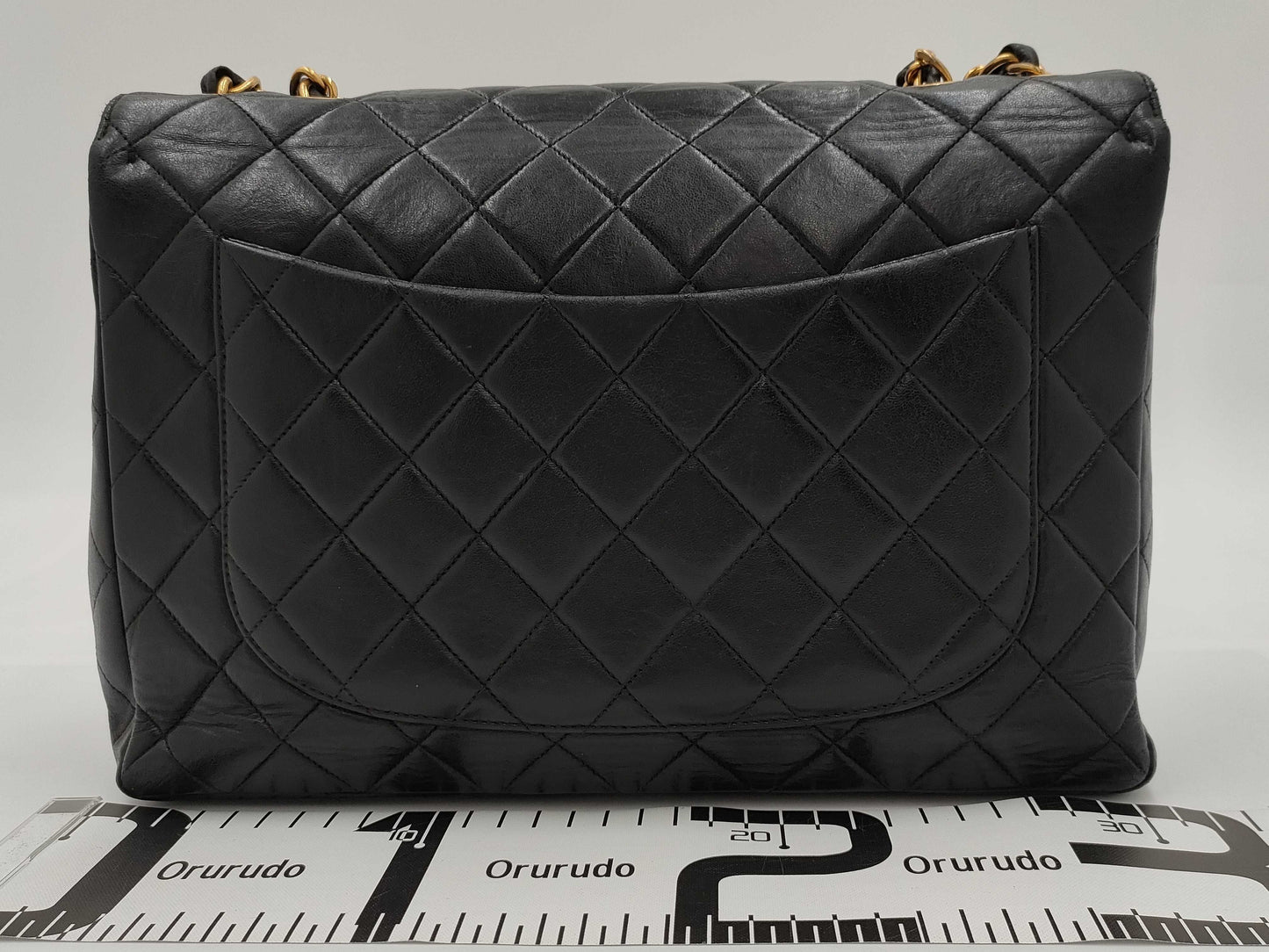 CHANEL Deca Matelasse Chain Shoulder Bag, Black