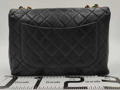 CHANEL Deca Matelasse Chain Shoulder Bag, Black