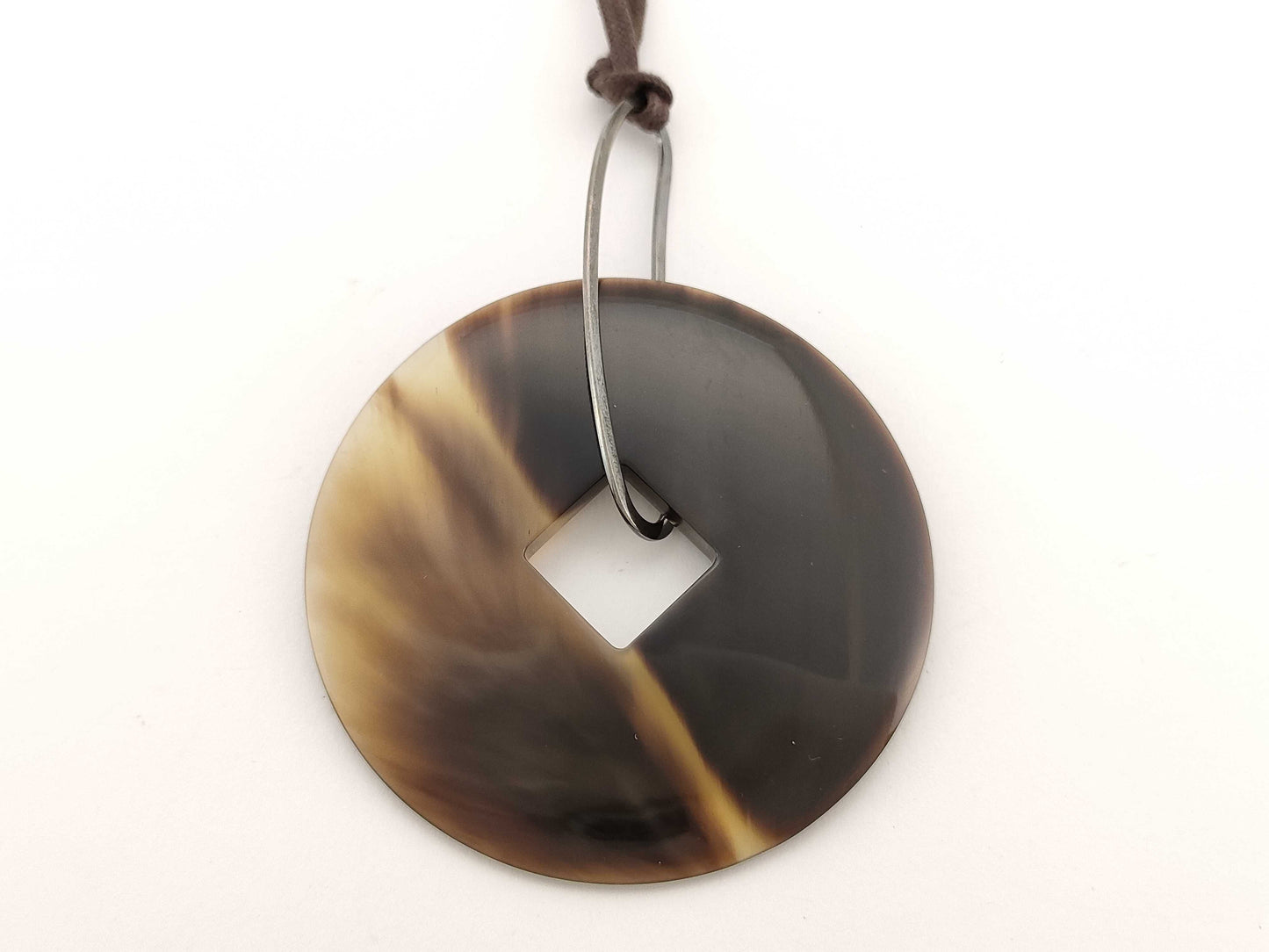 HERMES Buffalo Horn Necklace