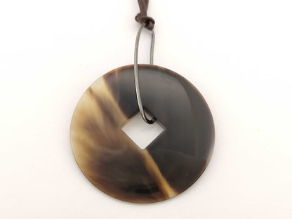 HERMES Buffalo Horn Necklace