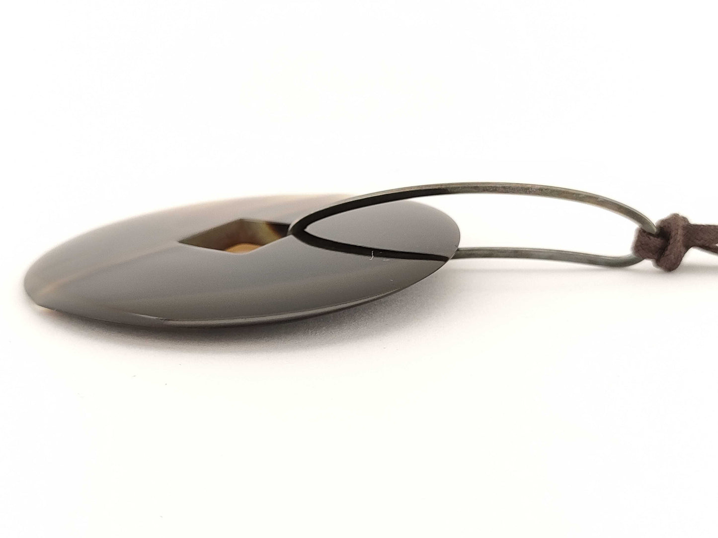 HERMES Buffalo Horn Necklace