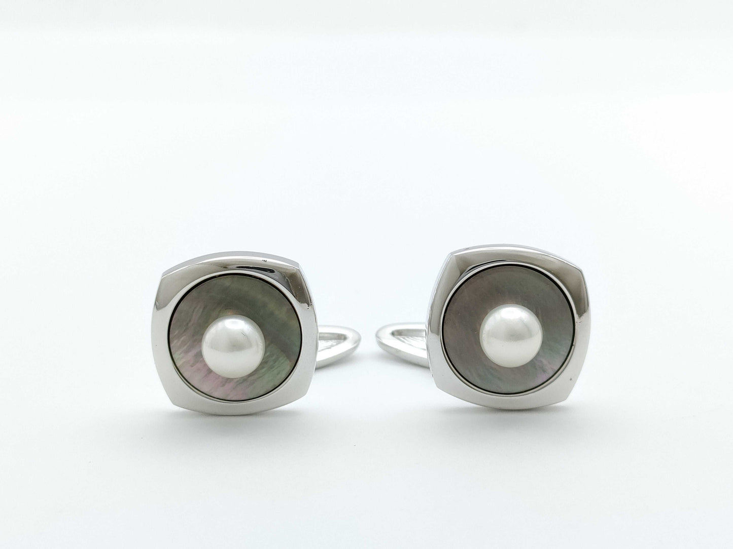 MIKIMOTO Pearl Diameter Approx. 5.9-6.0mm, Shell Sterling Silver, 14.5g, Tie Clip/Cufflinks 
