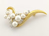 Balmain Faux Pearl and Rhinestone Brooch