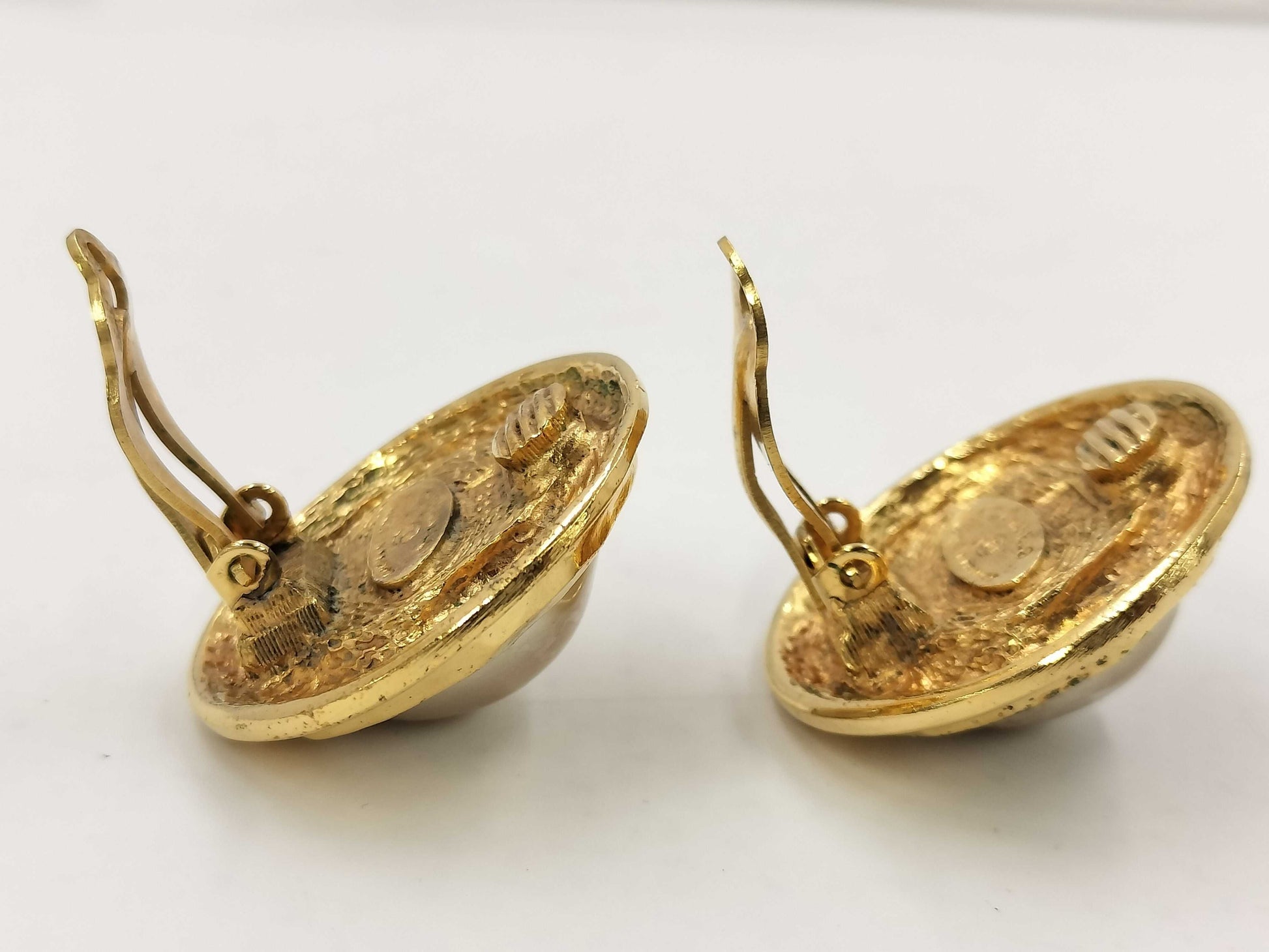 CHANEL Faux Pearl Earrings