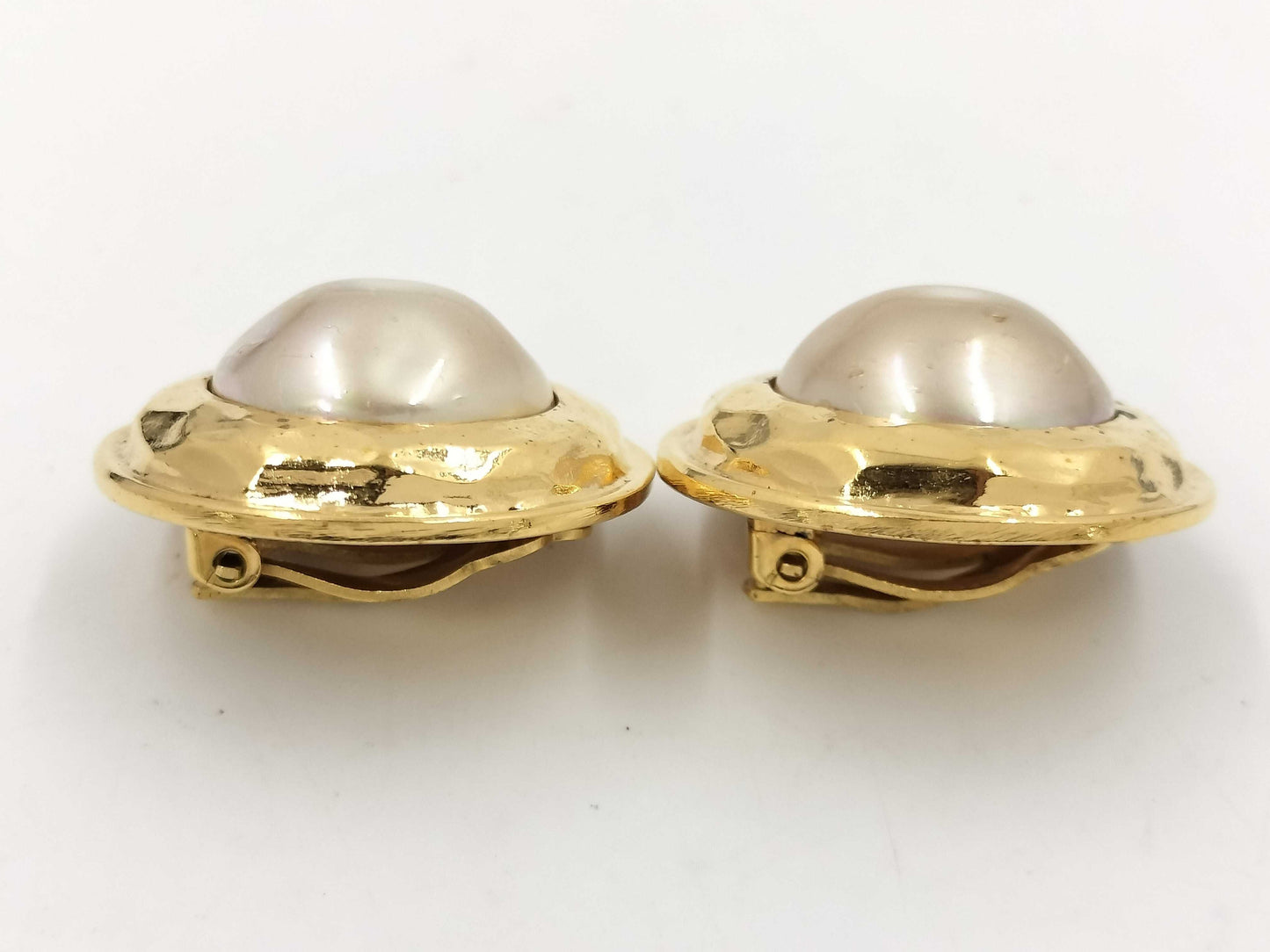 CHANEL Faux Pearl Earrings