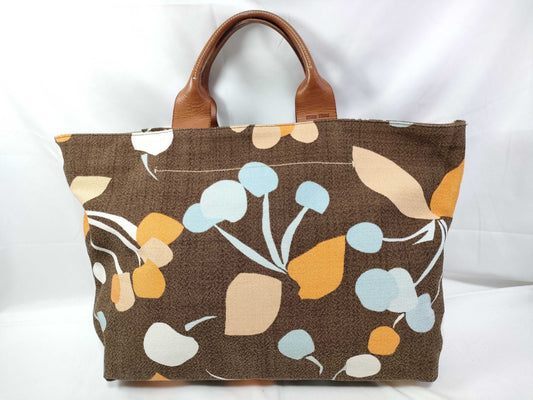 Miu Miu Floral Canvas Tote Bag