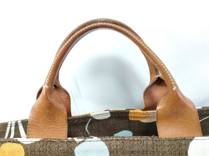 Miu Miu Floral Canvas Tote Bag