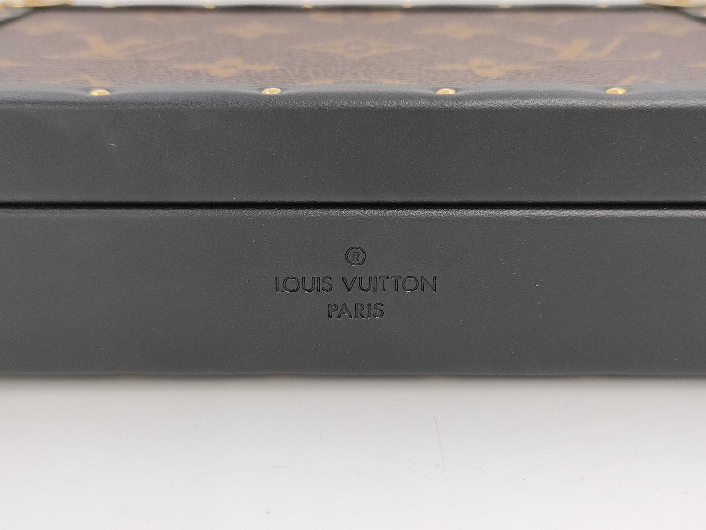 LOUIS VUITTON Jewelry Box Trunk Monogram GI0555 Vanity Bag