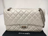 CHANEL Chain Shoulder Bag 2.55 Medium Matelasse Calfskin Metallic Silver Hardware A37586 12 Series Shoulder Bag