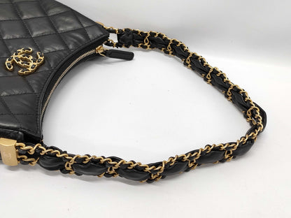 CHANEL Chanel 19 Lambskin Hobo Chain Shoulder Bag