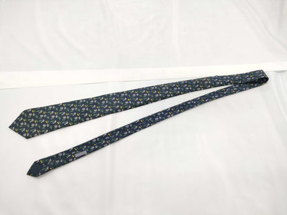 HERMES floral necktie