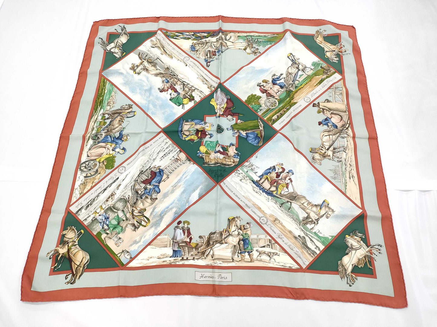 HERMES Carré 90 Voyages En Russie Scarf for Russia Travel