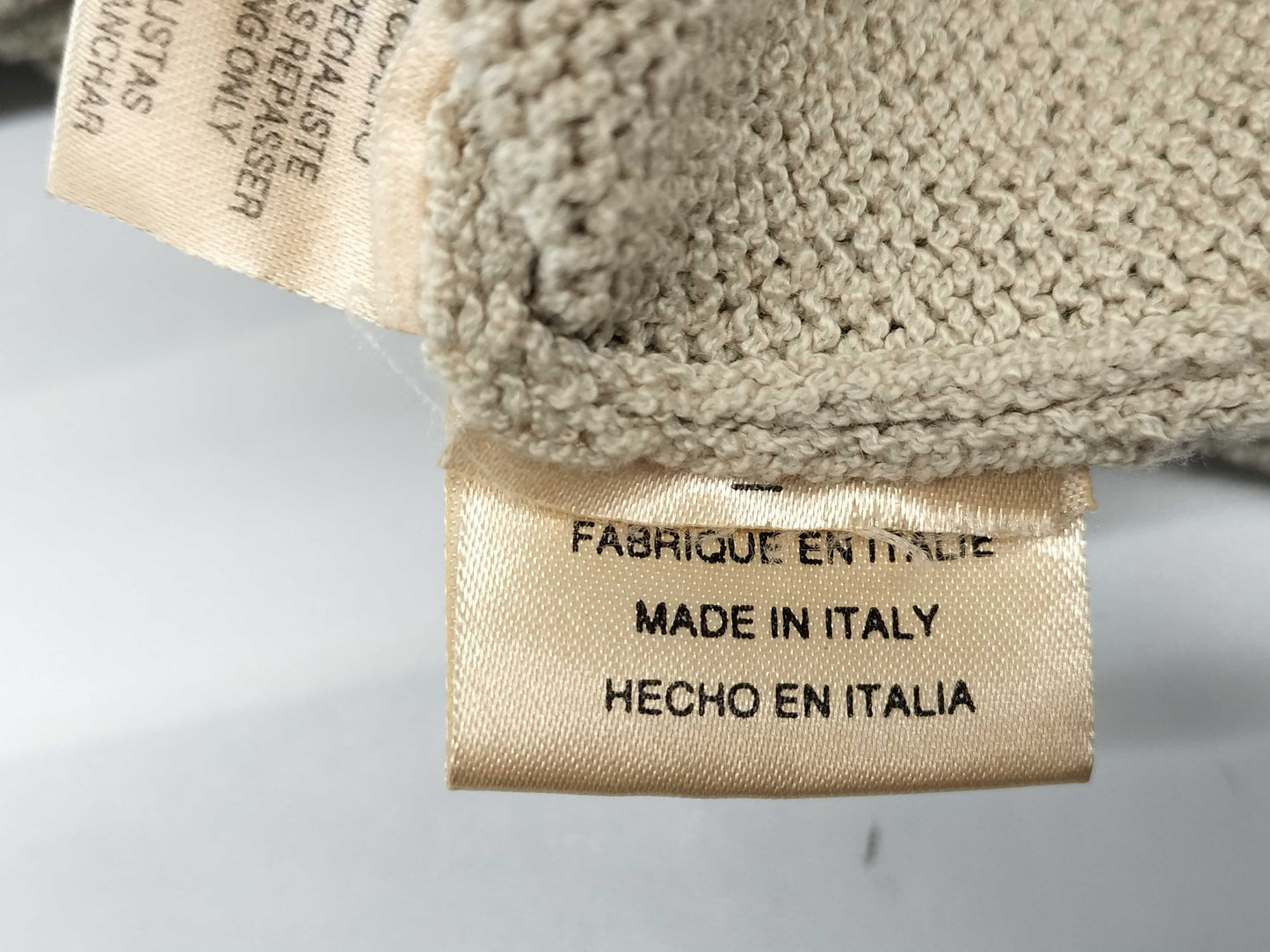 HERMES Openwork Half-Zip Knit Top