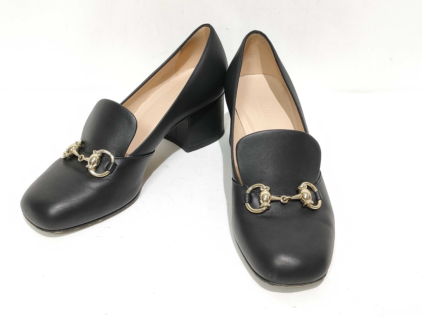 GUCCI Horsebit Leather Pumps