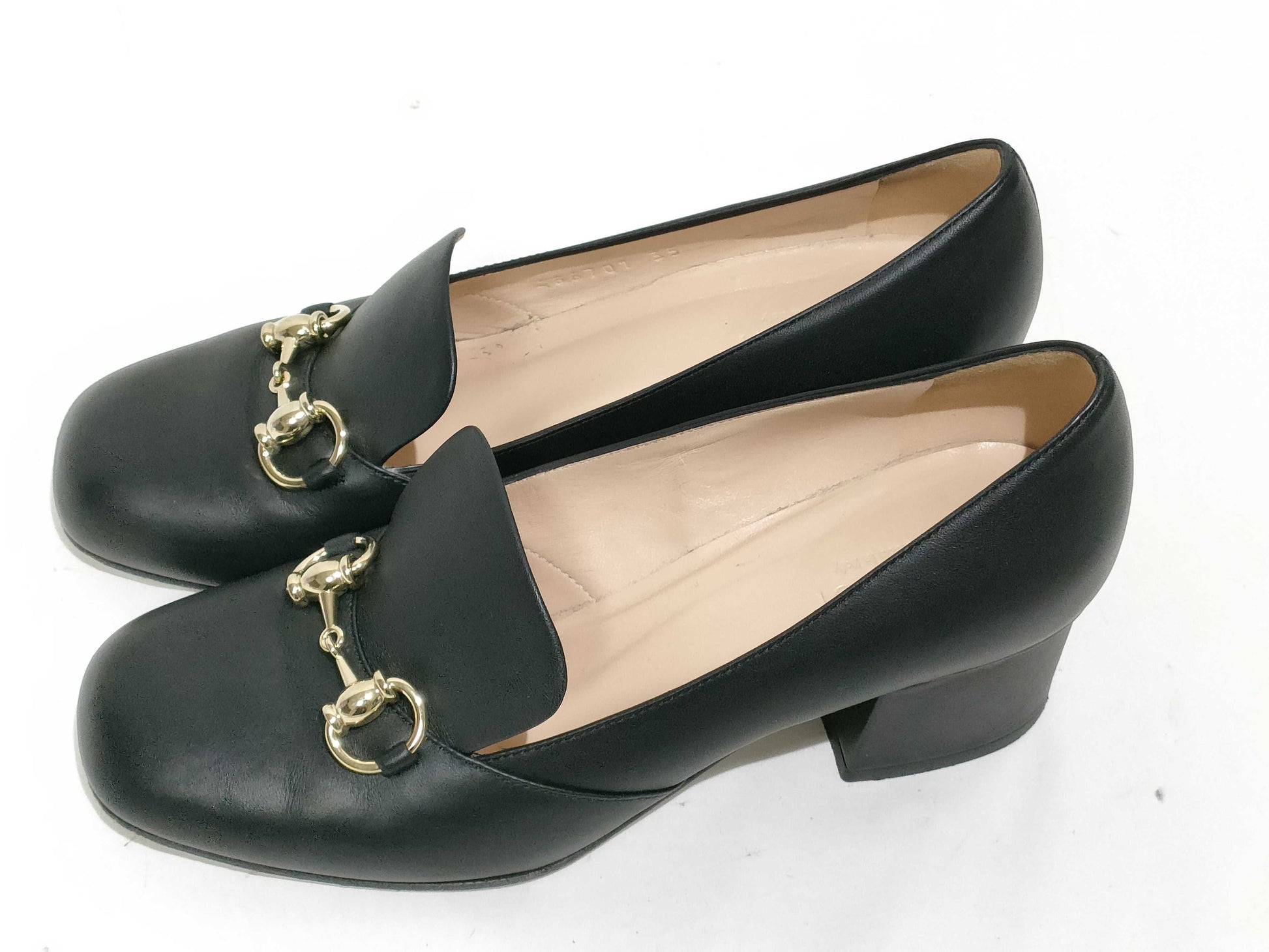 GUCCI Horsebit Leather Pumps