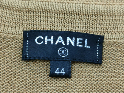 CHANEL Coco Mark Openwork Polo Shirt, Size 44, Tops