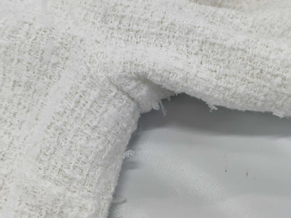 CHANEL Coco Mark Tweed Lace-Up Chain Dress, Size 38