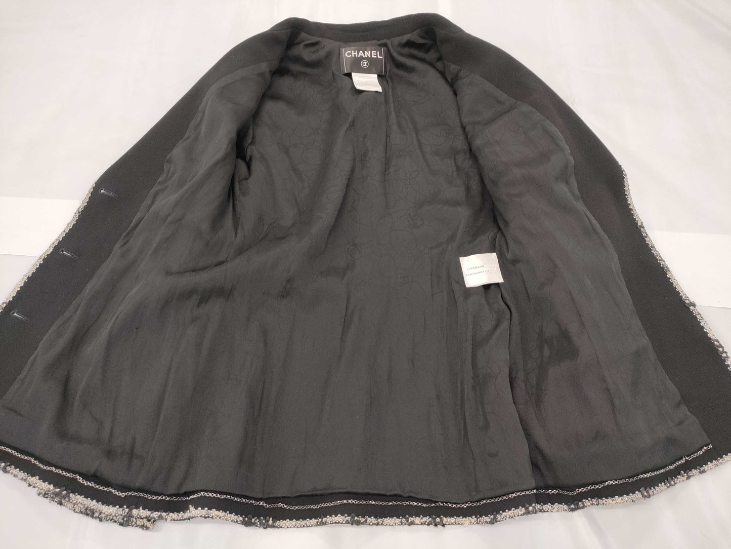 CHANEL Coco Mark Emblem Tailored Jacket Size 40