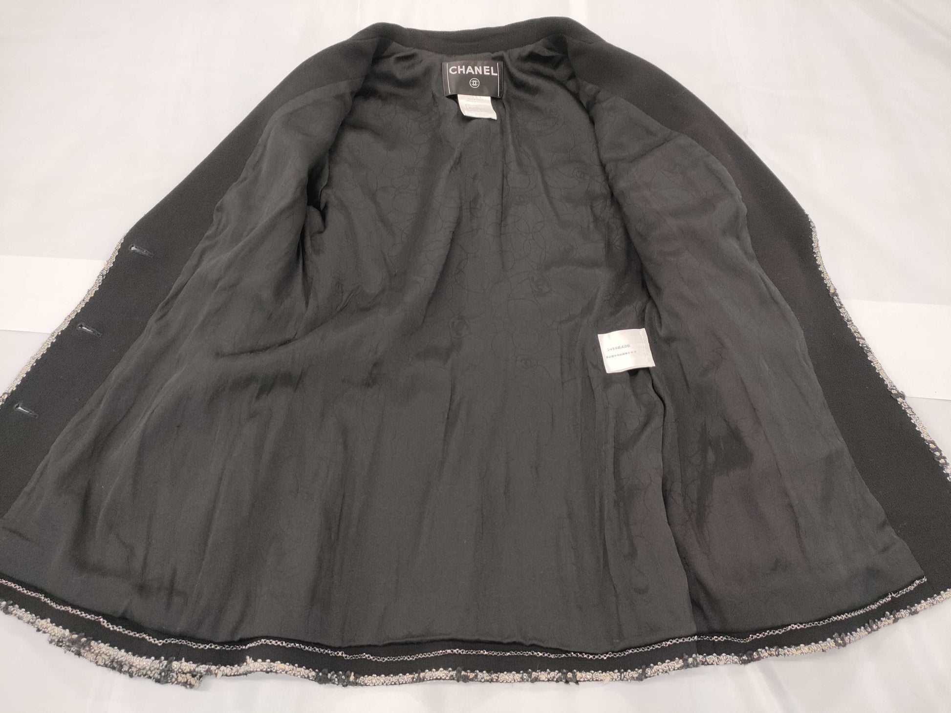 CHANEL Coco Mark Emblem Tailored Jacket Size 40