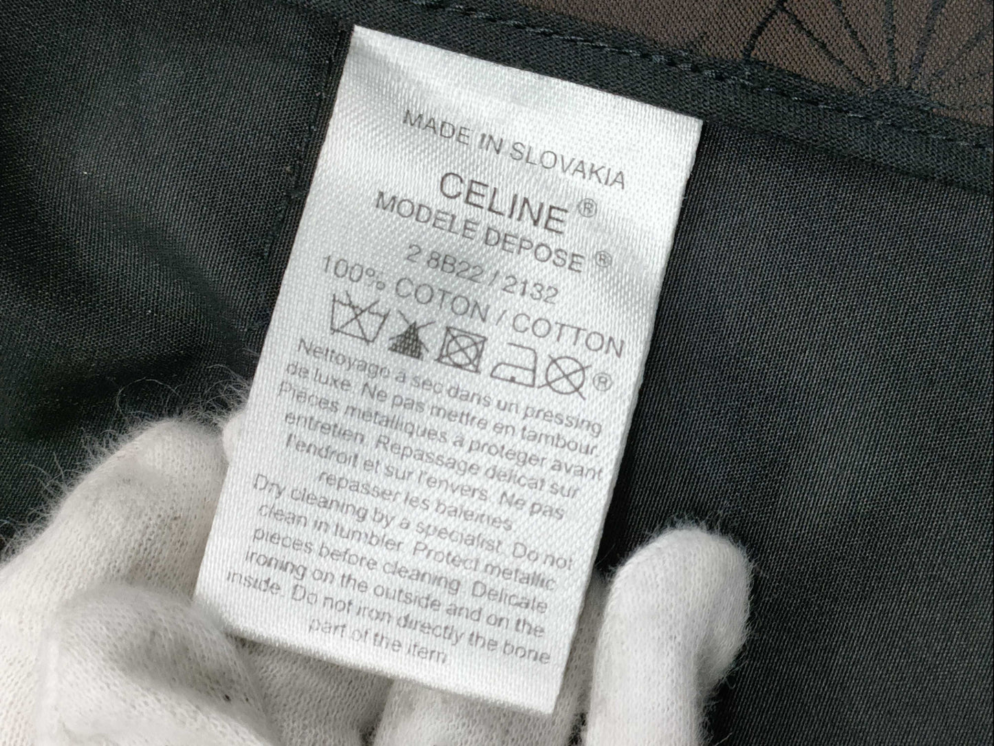 CELINE C Macadam Trench Coat, Size 34