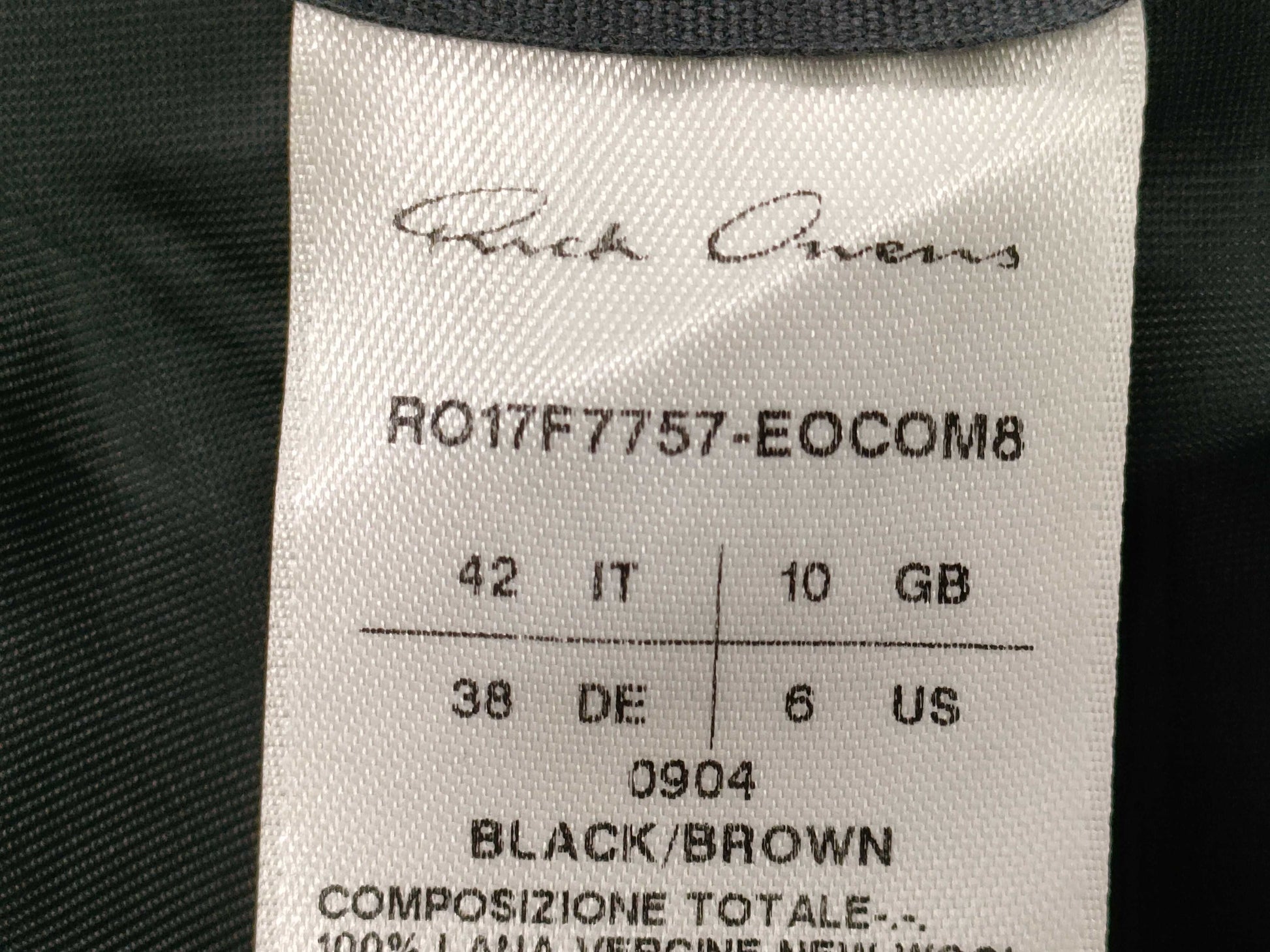 Other Rick Owens Rick Owens Contrast Coat 42 Coat