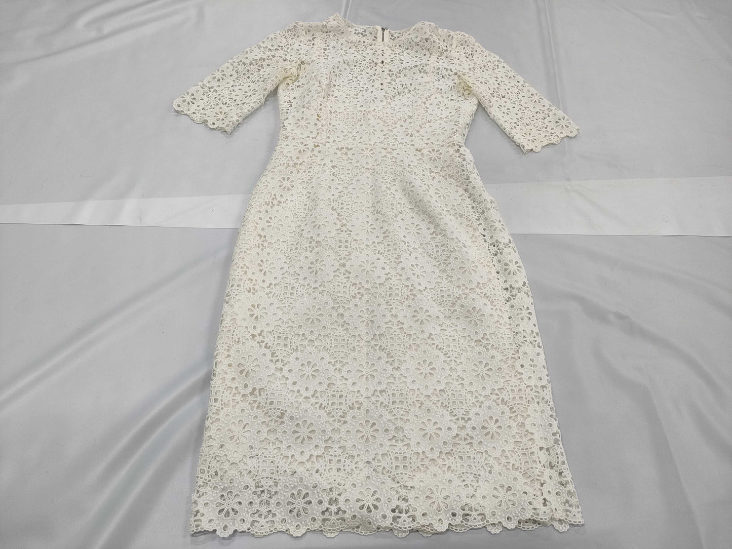 DOLCE & GABBANA Floral Lace 5/8 Sleeve Dress