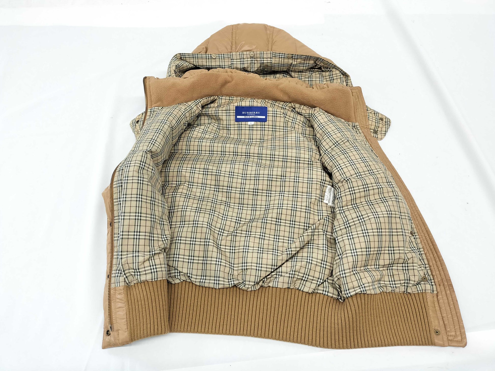 BURBERRY Hooded Down Vest, Size 38