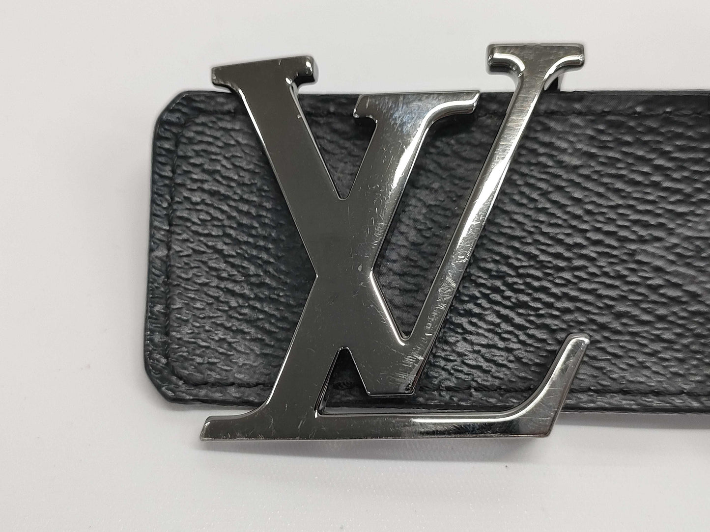 LOUIS VUITTON Monogram Eclipse Santur Belt