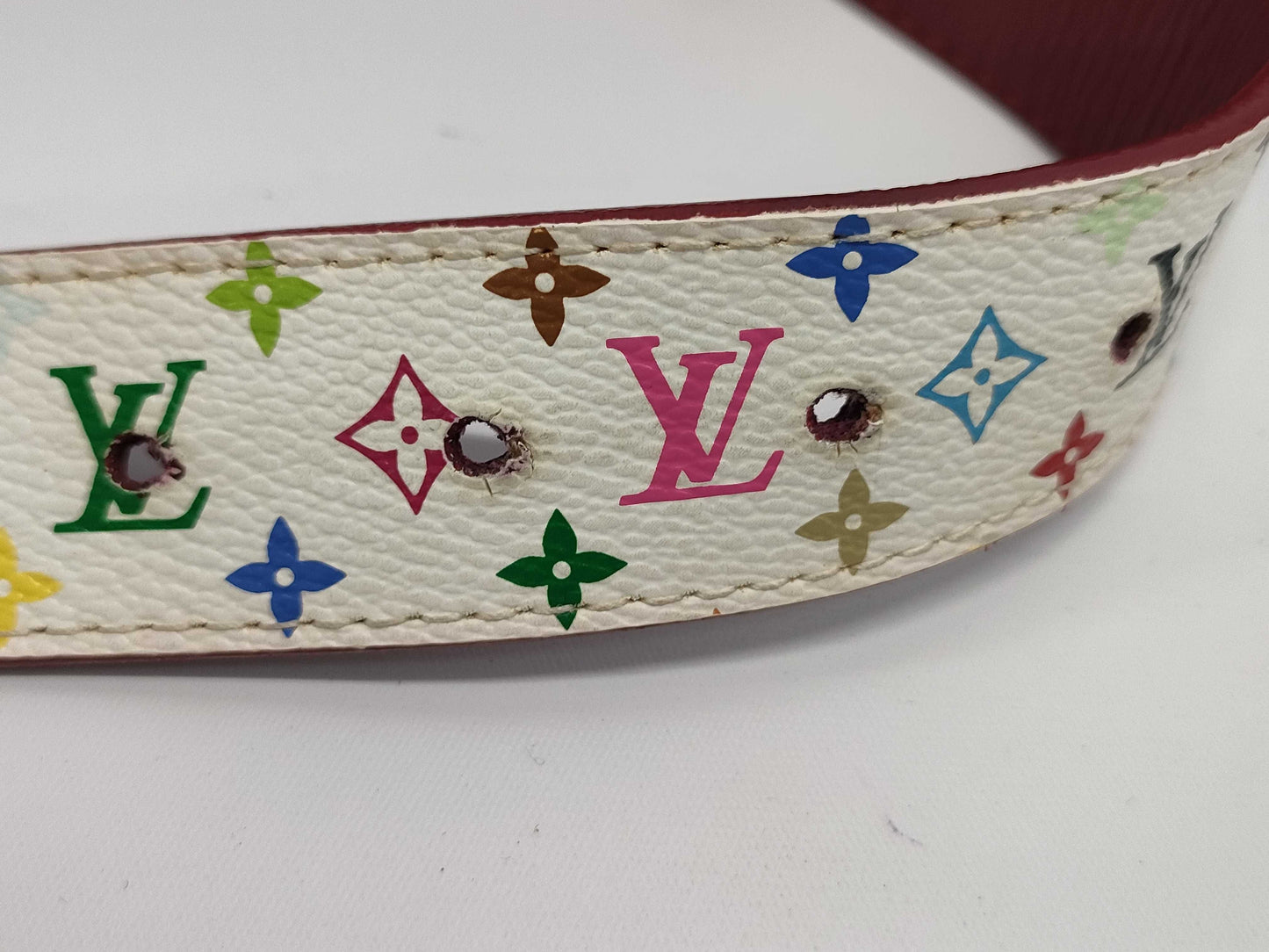 LOUIS VUITTON Monogram Multicolore Santur Belt