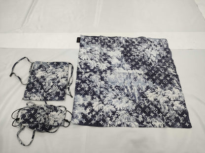 LOUIS VUITTON Monogram Tapestry Mask and Bandana Set, Other Accessories