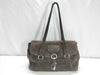 PRADA Ostrich Jackie Suede Mini Boston Handbag