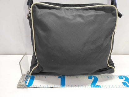 PRADA Nylon Flower Brooch Handbag