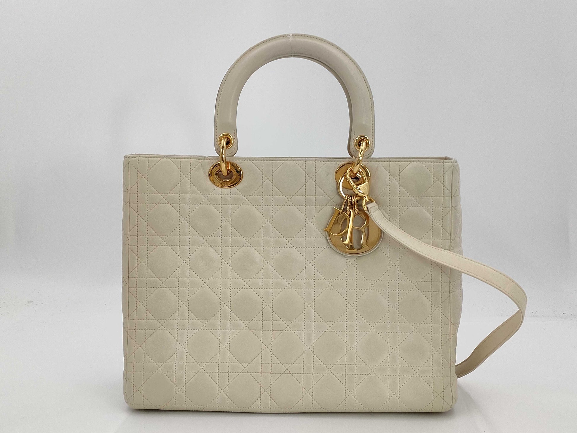 Dior Lady Dior 2-way lambskin handbag