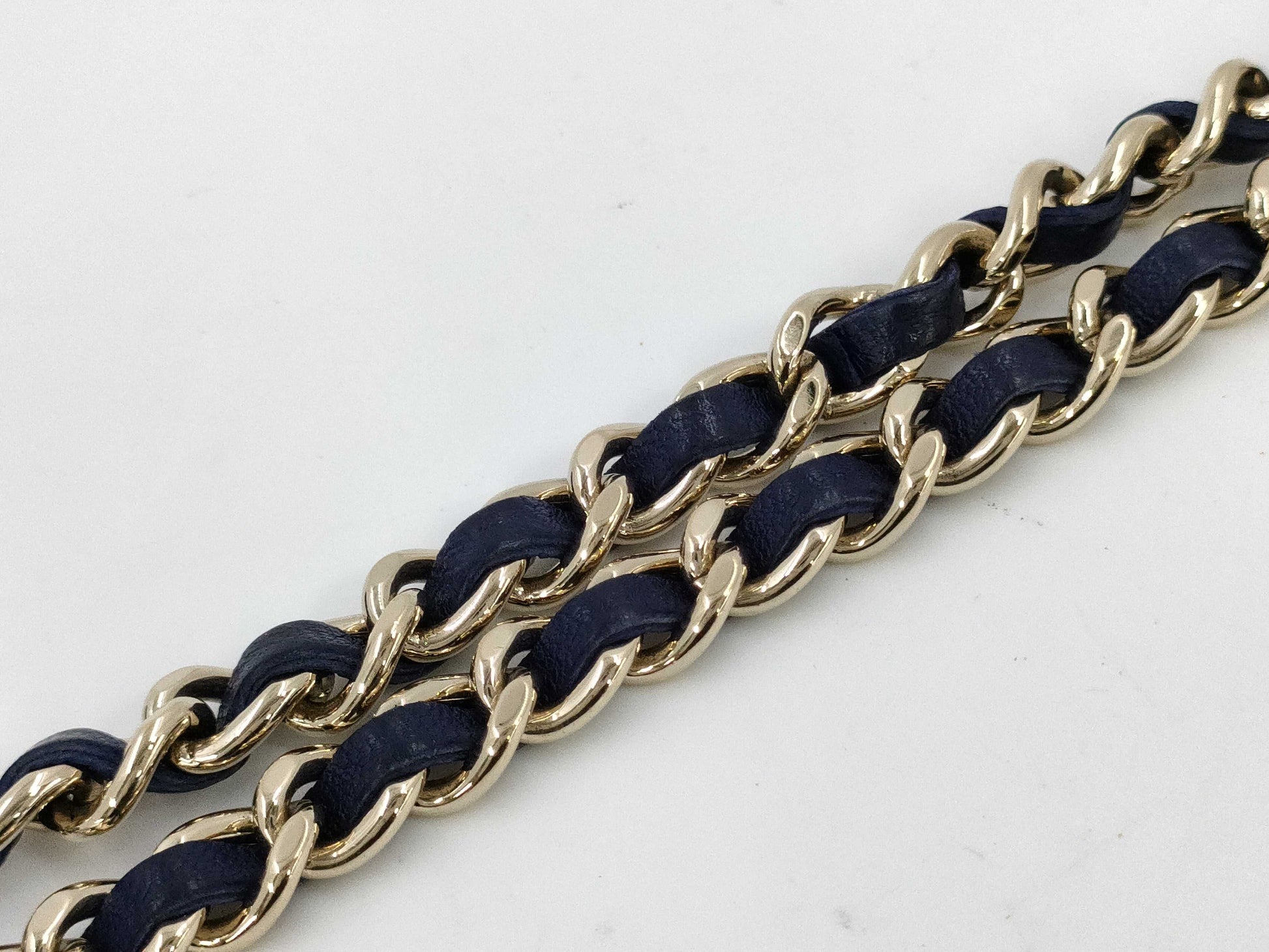 CHANEL Velour Chain Wallet Shoulder Bag