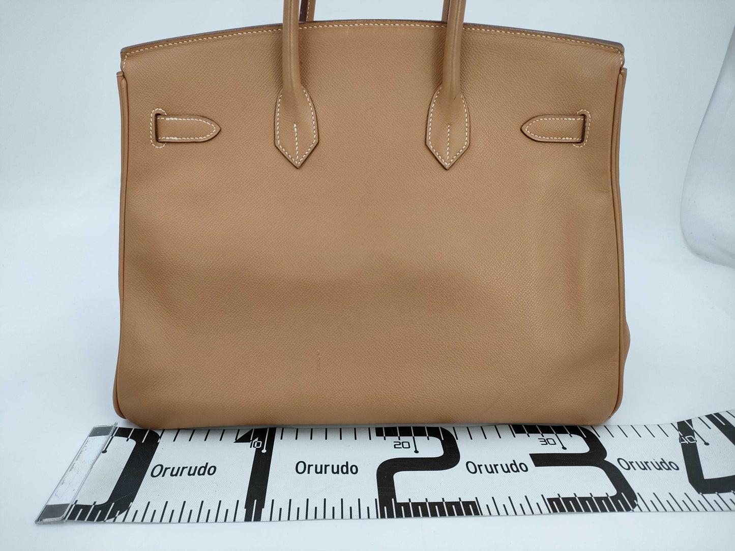 HERMES Birkin 35 □C engraved handbag