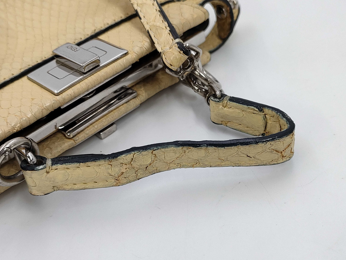 FENDI Peekaboo 2-way Python Shoulder Bag