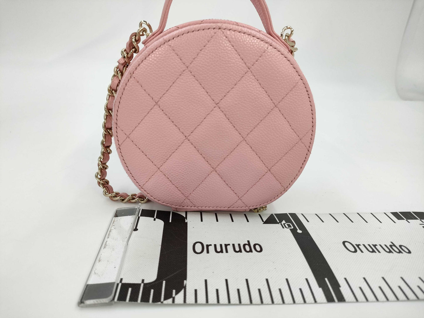 CHANEL Caviar Skin Matelasse 2-way Shoulder Bag