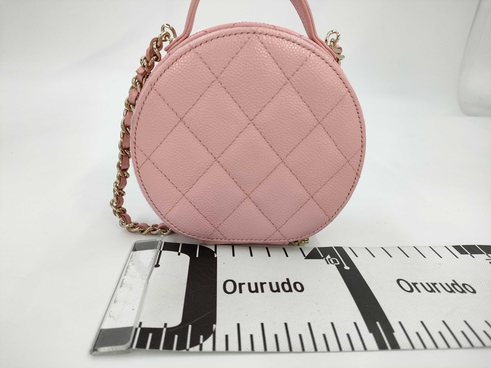 CHANEL Caviar Skin Matelasse 2-way Shoulder Bag