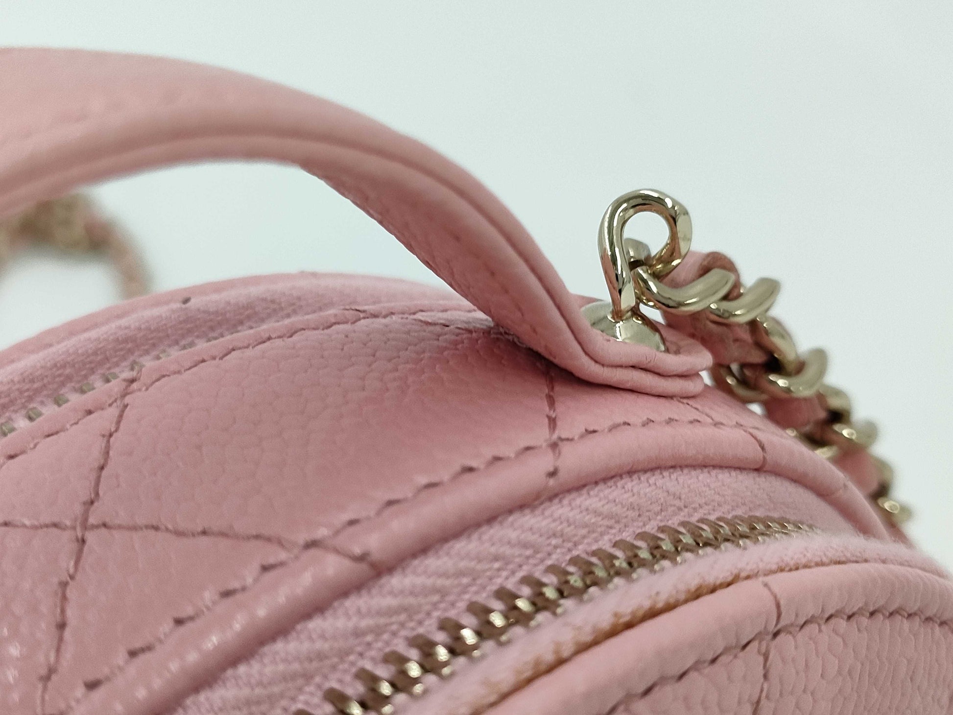 CHANEL Caviar Skin Matelasse 2-way Shoulder Bag