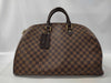 LOUIS VUITTON Rivera GM Damier Ebene Boston Bag N41432 Brown with Gold Hardware, PVC Leather, AR1001 Boston Bag