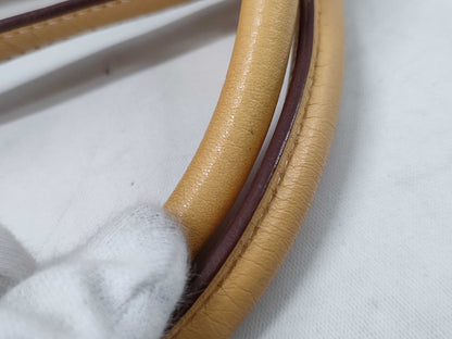 HERMES ) HERMES Bolide 31 Taurillon Clemence Leather Handbag with H Stamp and Gold Hardware