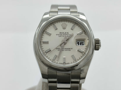 ROLEX Datejust 179160 30W46444 Silver Dial Women's Watch