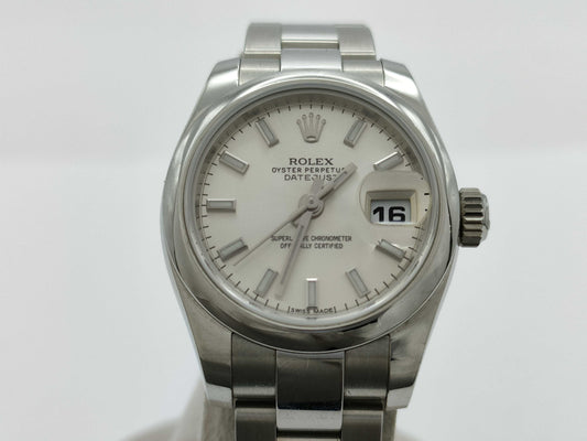 ROLEX Datejust 179160 30W46444 Silver Dial Women's Watch