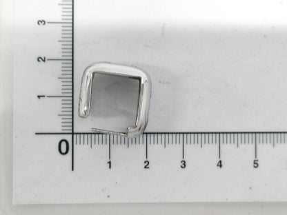 CHANEL CHANEL Silver 925 Logo Earrings 14.0g