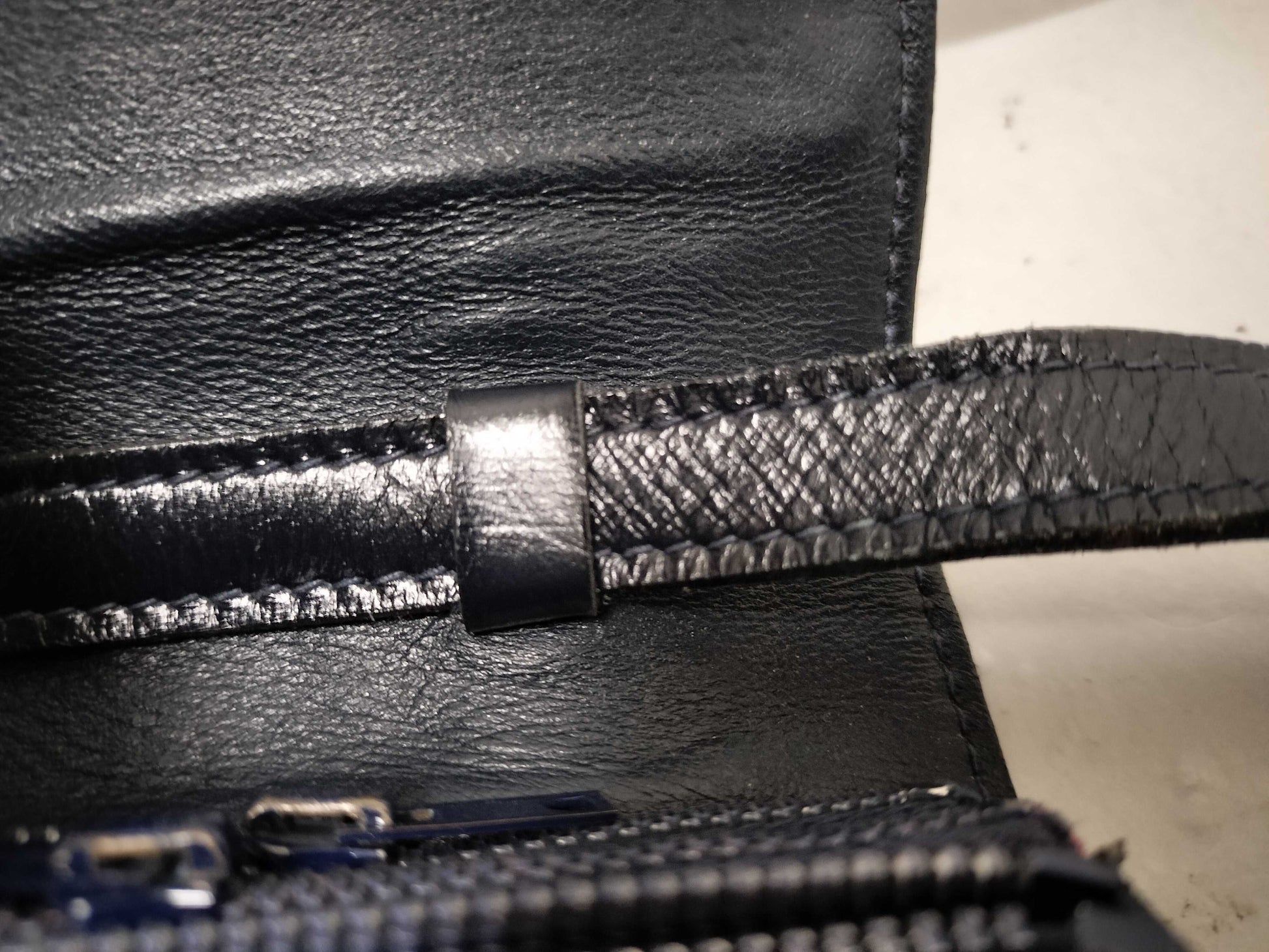 CELINE CELINE Leather Shoulder Bag Black Shoulder Bag