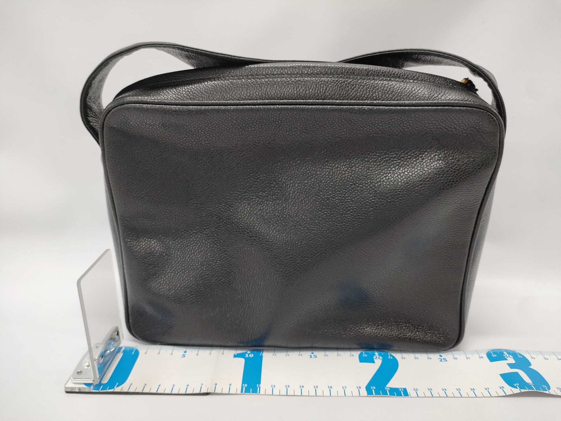 CHANEL Triple Coco Caviar Skin Black Shoulder Bag 3169742