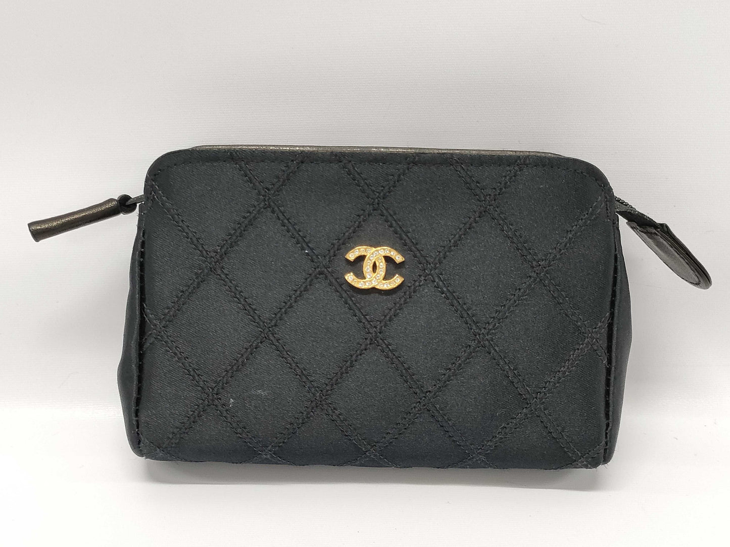 CHANEL Crystal Pouch with Box, Black