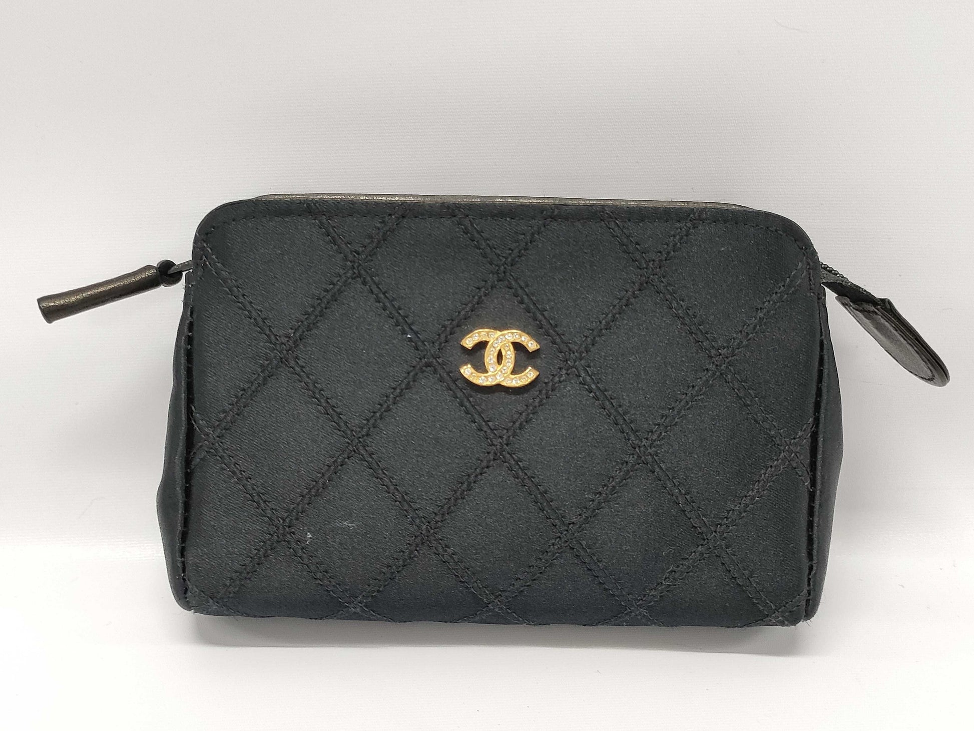 CHANEL Crystal Pouch with Box, Black