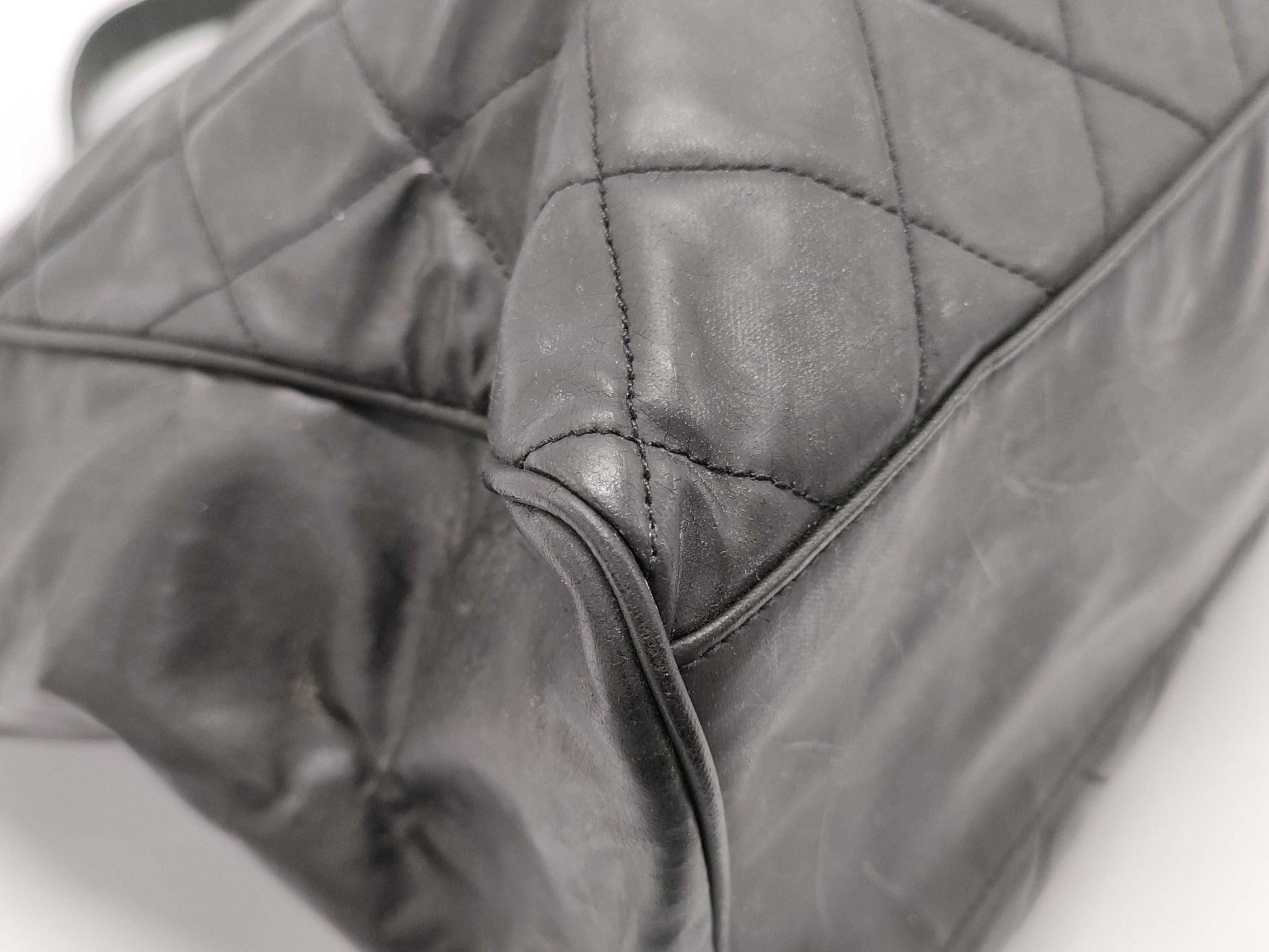 CHANEL Matelasse Chain Shoulder Bag, BC Grade, Seal Included, No. 3, Warranty Card Included, Black Tote Bag