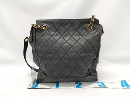 CHANEL Matelasse Chain Shoulder Bag, BC Grade, Seal Included, No. 3, Warranty Card Included, Black Tote Bag